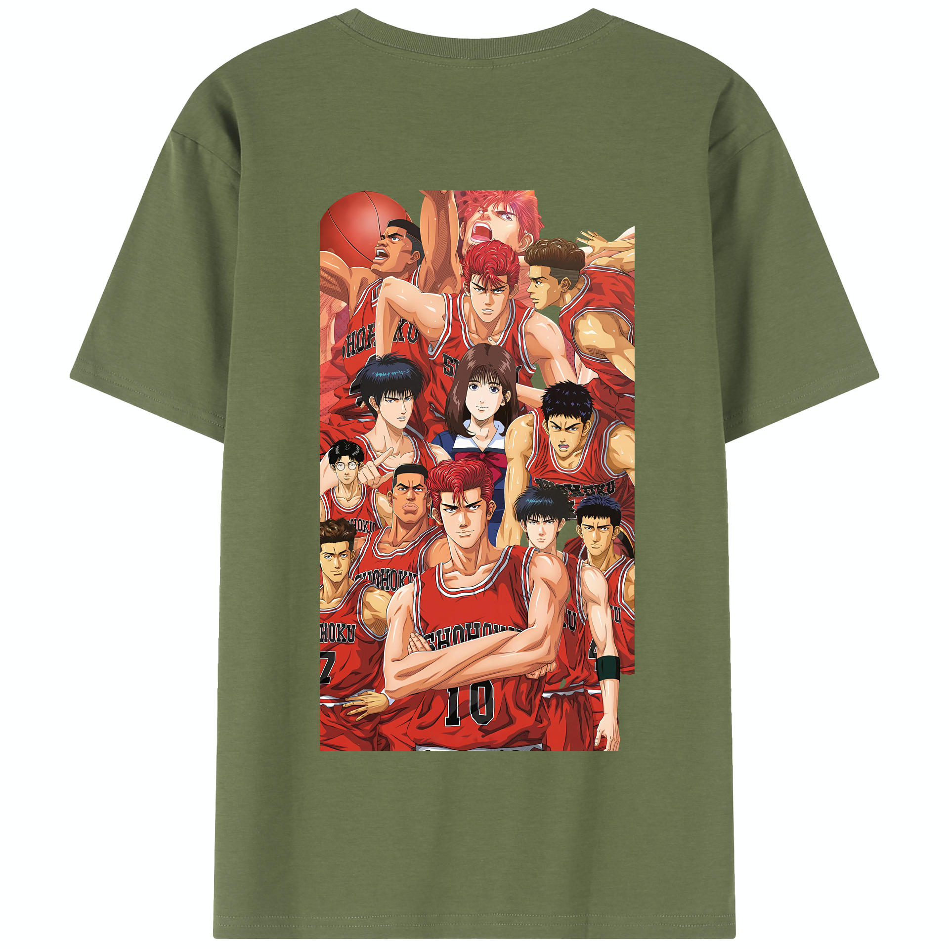 SLAM DUNK／スラムダンク 綿100％半袖Tシャツ（背面プリント）